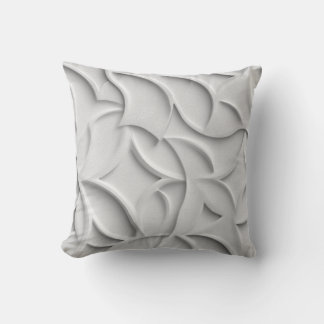 Black & Ivory Geometric Throw Pillow クッション