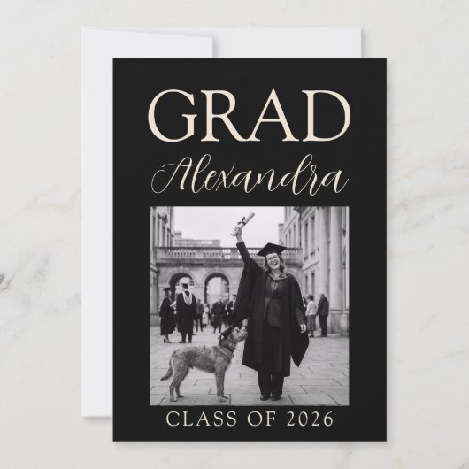 Black Ivory Veterinary Medicine Graduation Party 招待状 (正面)