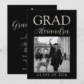 Black Ivory Veterinary Medicine Graduation Party 招待状 (正面/裏面)