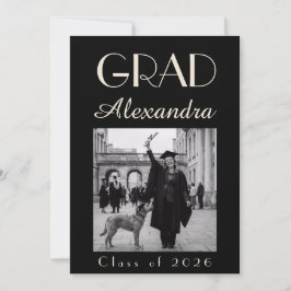 Black Ivory Veterinary Medicine Graduation Party 招待状