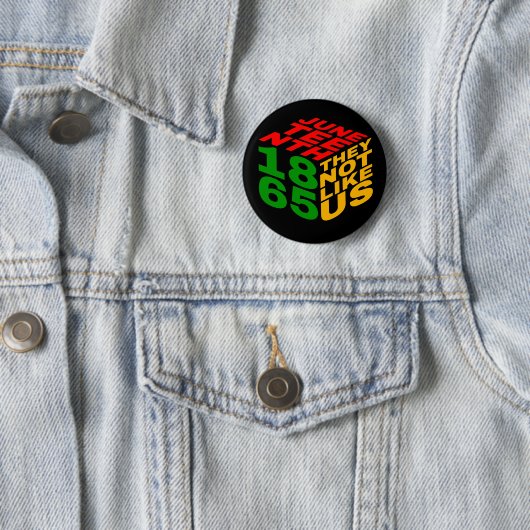 Black Juneteenth Buttons 缶バッジ (インサイチュ)
