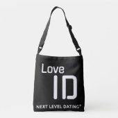 "BLACK" Jute Tragetasche - PURE Collection クロスボディバッグ (裏面)