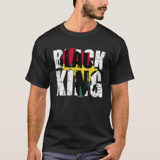 Black King Africa Map Black History Month Africa P Tシャツ