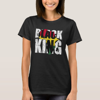 Black King Africa Map Black History Month Africa P Tシャツ