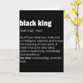 Black King Definition African Pride Black History  カード (黄色い花)