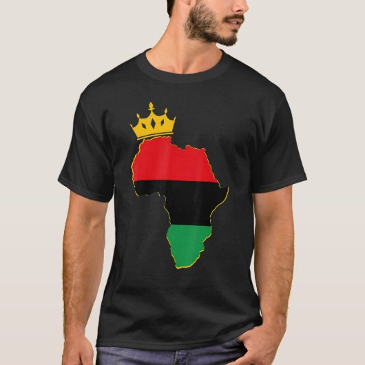 Black King Queen Couple Matching African American Tシャツ (正面)