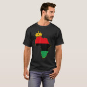 Black King Queen Couple Matching African American Tシャツ (正面フル)