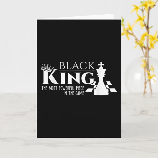Black King - The Most Powerful Piece In The Game - カード (黄色い花)