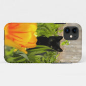 Black Kitten in the Garden iPhone 5ケース Case-Mate iPhoneケース (裏面(横))