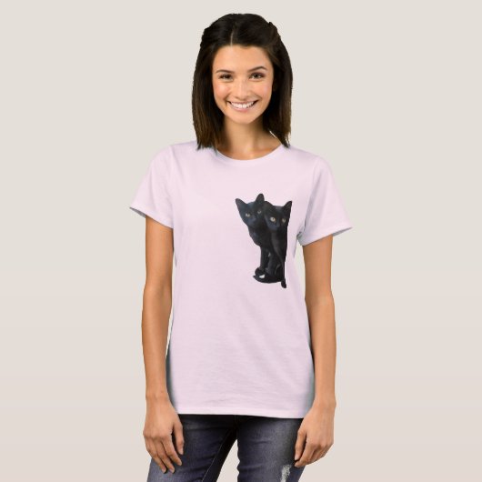 Black kittens tシャツ (正面フル)