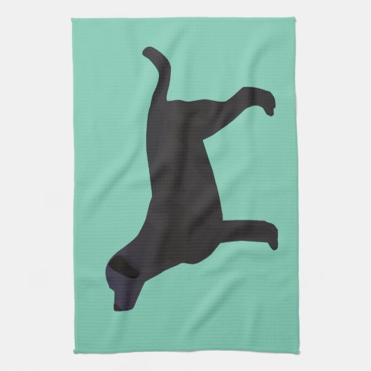 Black Labテンプレートの準備がカスタマイズ完了 キッチンタオル (縦)