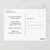 Black Lab引っ越しました犬の移動発表記事 ポストカード (裏面)