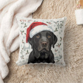 Black lab クッション (ブランケット)