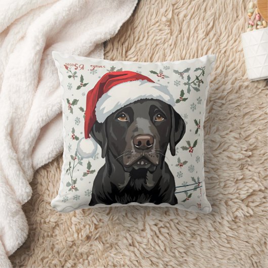 Black lab クッション (ブランケット)