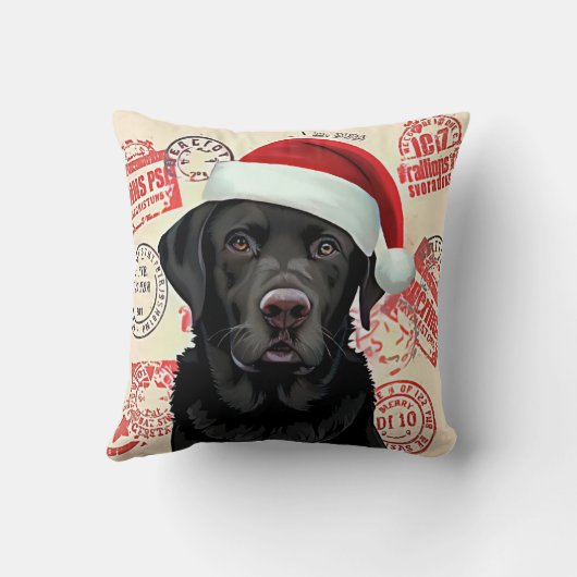 Black lab クッション (裏面)