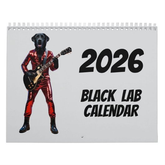 Black Lab Calendar カレンダー (カバー)