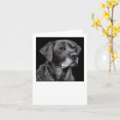 Black Lab Card - "Toddy" カード (黄色い花)