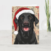 Black lab christmas シーズンカード (正面)