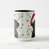 Black lab christmas  マグカップ (中央)