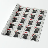 Black lab christmas gift wrap ラッピングペーパー (アンロールド)