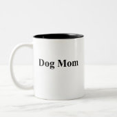 Black Lab Dog Mom Personalized Gift ツートーンマグカップ (左)