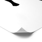 Black Lab Dog with USA American Flag, 7月4日 ポスター (角)