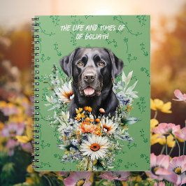 Black Lab Dogs Life and Times Custom Notebook ノートブック