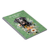 Black Lab Dogs Life and Times Custom Notebook ノートブック (右側)