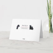 Black Lab Happy Mother's Day - Dog Mom カード (裏面)