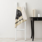 Black Lab Mom Personalized Dog Blanket シェルパブランケット (インサイチュ)