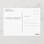 Black Lab New Address Dog Moving Announcement Post ポストカード (裏面)