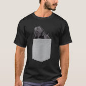 Black Lab Puppy In Your Pocket Tシャツ (正面)