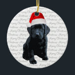 Black Lab Santa Dog – メリークリスマスラブラドール犬 セラミックオーナメント<br><div class="desc">この飾愛愛らしいブラックラブラドールサンタパピー – メリーのクリスマスのオーナメントとマッチングデコでお気に入りのは、あなたの木と楽しさと今年のホリデーシーズンあなたの仕事を台無しにし。すべてのラブラドール愛好家への素晴らしい贈り物。この黒いラブラドールのクリスマスオーナメントはラブラドール愛好家の間でお気に入りのあるであろう。ブラックラボのクリスマスカード、ホームデコール、ギフトのコレクションを参照する。COPYRIGHT © 2020 Judy Burrows,  Black Dog Art - All Rights Reserved</div>