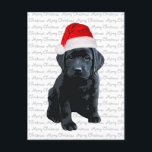 Black Lab Santa Dog Merry Christmas -ラブラドール犬 シーズンポストカード<br><div class="desc">この愛らしいブラックラブラドールサンタドッグでクリスマスの挨拶を送る – メリークリスマスポストカード。Back : Merry Christmas ～あなたのホリデーシーズンは愛、笑い、喜びに満ちている。メリークリスマス&ハッピーニューイヤー。家族の名前と家族の名前でパーソナライズ。この黒いラブラドールのクリスマスカードはラブラお気に入りのドール愛好家の間にある。ブラックラボのクリスマスカード、ホームデコール、ギフトのコレクションを参照する。COPYRIGHT © 2020 Judy Burrows,  Black Dog Art - All Rights Reserved</div>