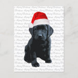 Black Lab Santa Dog Merry Christmas -ラブラドール犬 シーズンポストカード<br><div class="desc">この愛らしいブラックラブラドールサンタドッグでクリスマスの挨拶を送る – メリークリスマスポストカード。Back : Merry Christmas ～あなたのホリデーシーズンは愛、笑い、喜びに満ちている。メリークリスマス&ハッピーニューイヤー。家族の名前と家族の名前でパーソナライズ。この黒いラブラドールのクリスマスカードはラブラお気に入りのドール愛好家の間にある。ブラックラボのクリスマスカード、ホームデコール、ギフトのコレクションを参照する。COPYRIGHT © 2020 Judy Burrows,  Black Dog Art - All Rights Reserved</div>