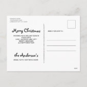 Black Lab Santa - Merry Christmas -ラブラドール犬 シーズンポストカード (裏面)