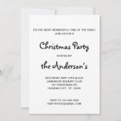 Black Lab Santa - Merry Christmas - Santa Dog 招待状 (裏面)