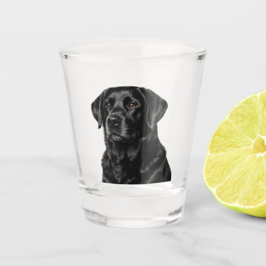 Black Lab Shot Glass ショットグラス (正面)