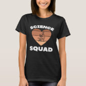 Black Lab Tech Clinical Lab STEM Science Squad Tea Tシャツ (正面)