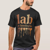 Black Lab Technologist African American Laboratory Tシャツ (正面)