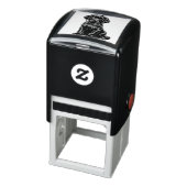 Black Lab Wearing a Bow Cute Rubber Stamp セルフインキングスタンプ (商品)