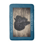 Black Lab Wipe Bath Mat バスマット (正面縦)