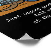 Black Labrador Angel and Dad 1 ポスター (角)