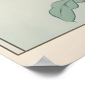 Black Labrador Bathroom Print Japandi Ukiyo-e ポスター (角)