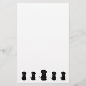 Black Labrador Dog Design 便箋 (正面)