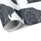 Black Labrador Facing ラッピングペーパー (ロールコーナー)