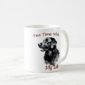 Black Labrador Keepsake Personalize コーヒーマグカップ (正面右)