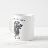 Black Labrador Keepsake Personalize コーヒーマグカップ (正面左)