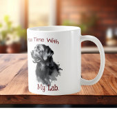Black Labrador Keepsake Personalize コーヒーマグカップ
