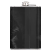 Black Labrador, parent and child, Hug of love フラスク (裏面)